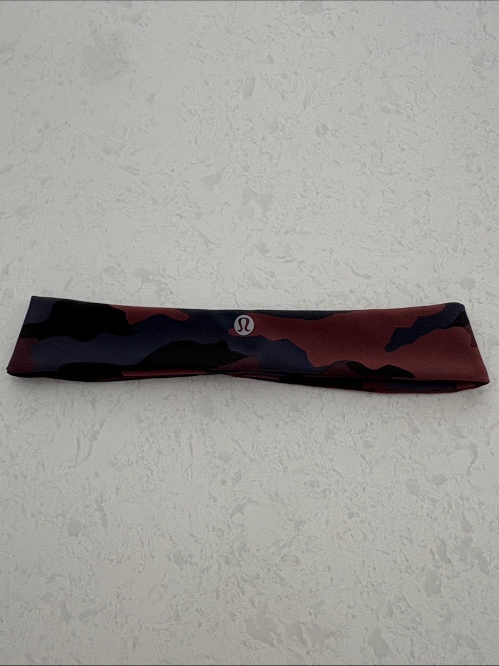 lululemon athletica Maroon and Black Camouflage Headband